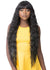 Thigh length wavy wig with fringe